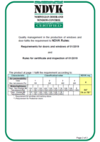 Le certificat NDVK