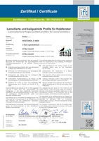 IFT (Institut für Fenstertechnik) sertifikāts
