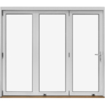 Outward opening folding doors