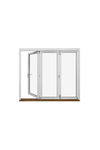 Outward opening folding doors