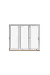 Outward opening folding doors